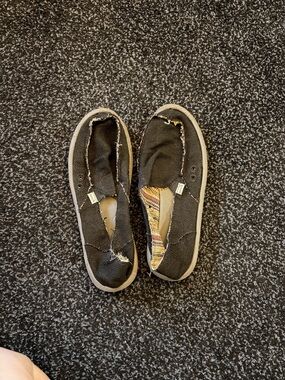 Sanuk Black Slip-On